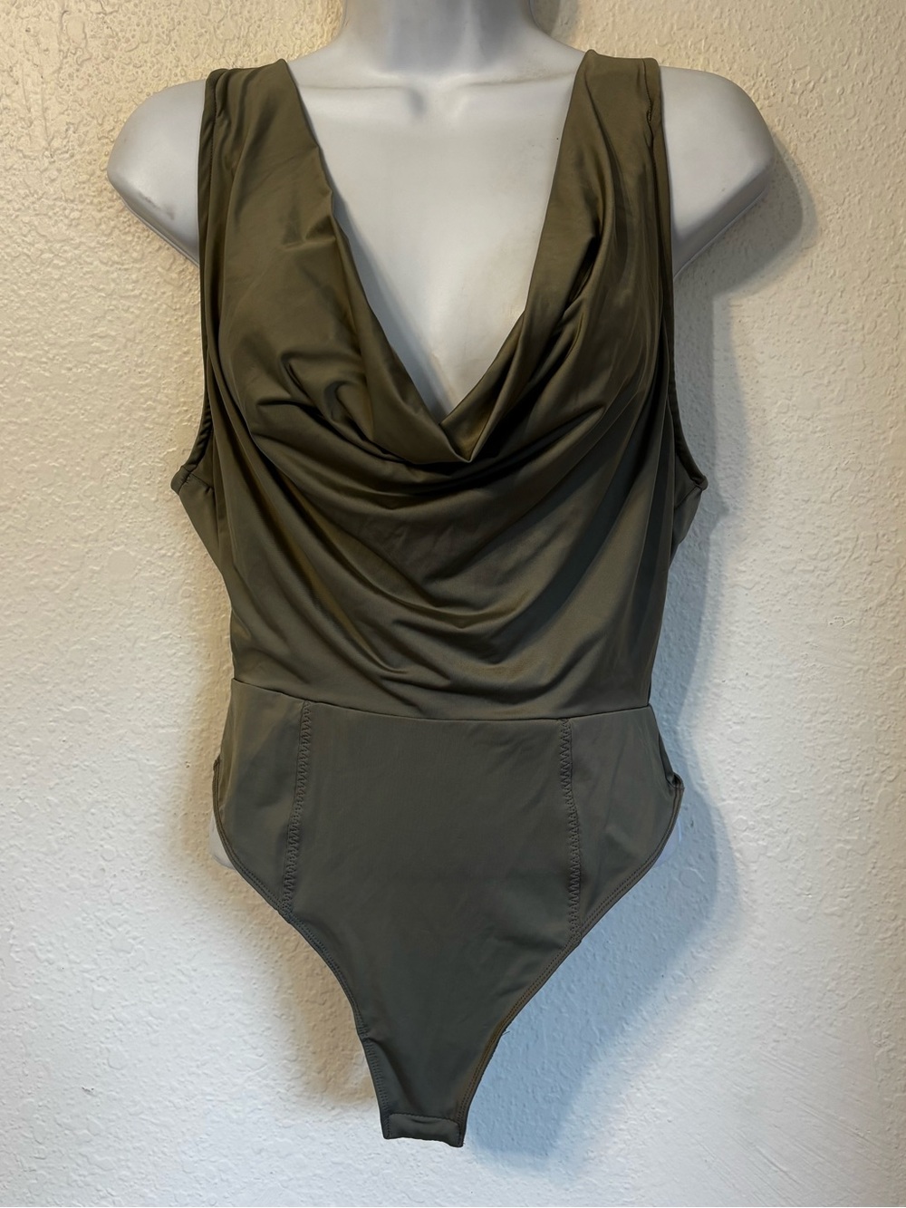 Free People Plunge Cowl Neck Bodysuit XS